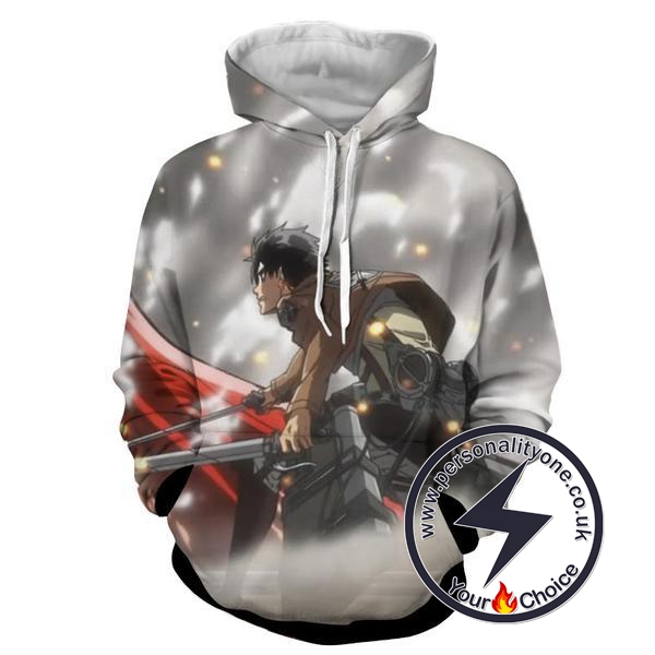 Attack On Titan - Eren Yeager 3D - Attack On Titan Hoodies